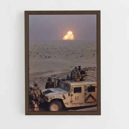 ap-gulf war-1 cadre Bois foncé