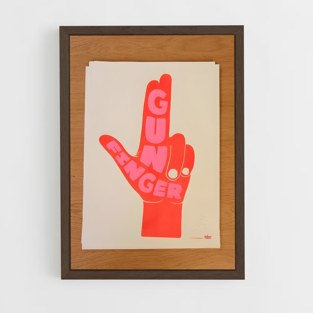 ap-gun finger-1 cadre Bois foncé