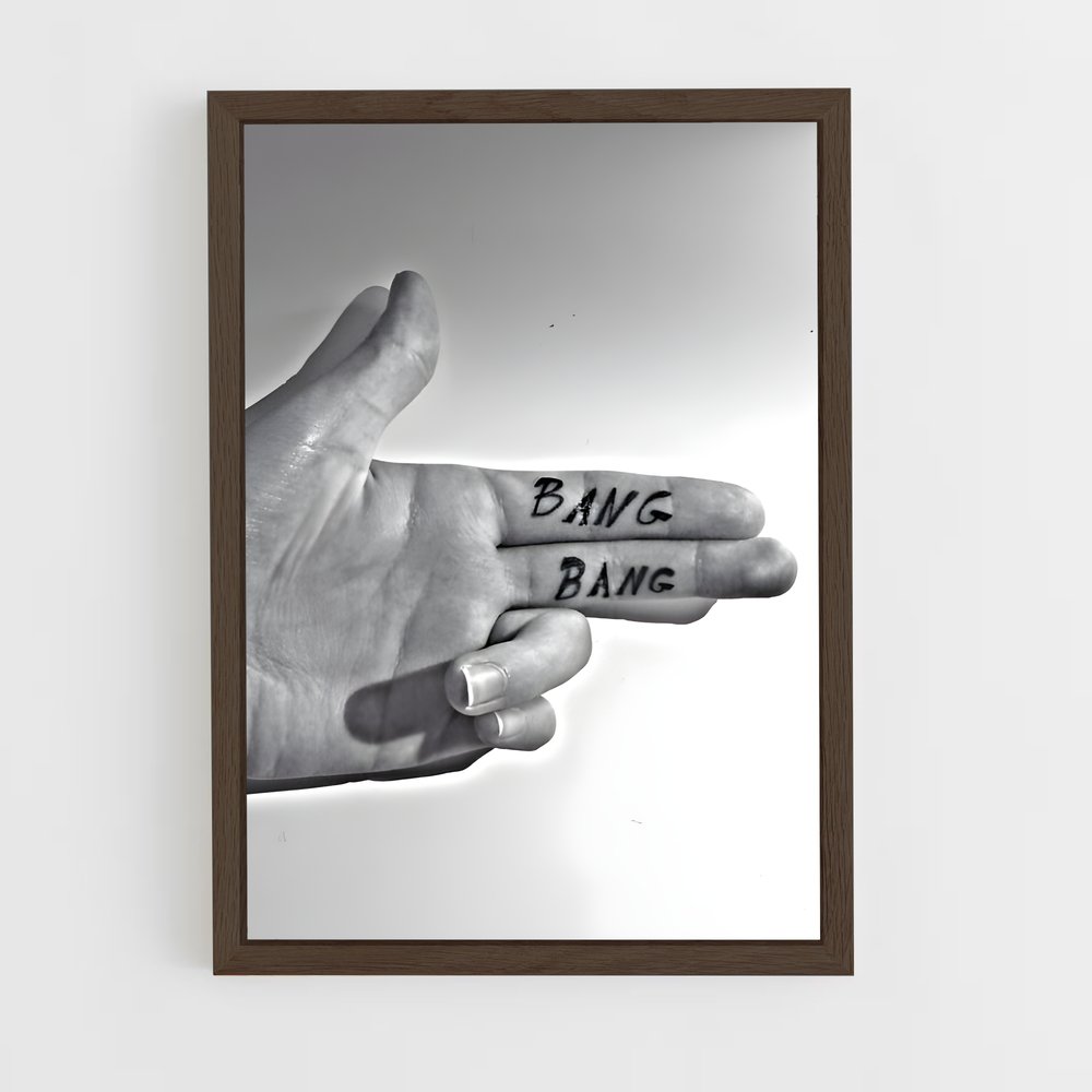 ap-gun finger-2 cadre Bois foncé