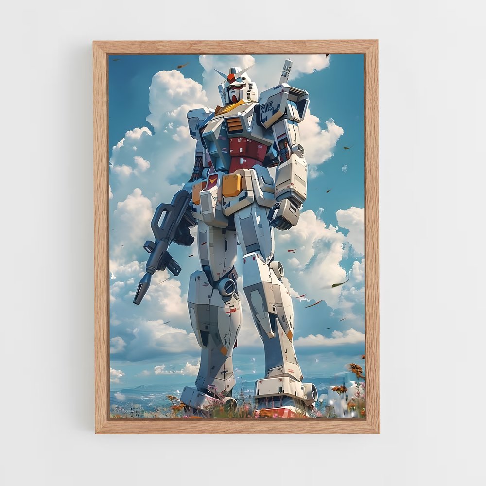 ap-gundam-3 cadre Bois clair