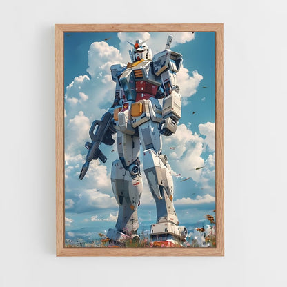 ap-gundam-3 cadre Bois clair