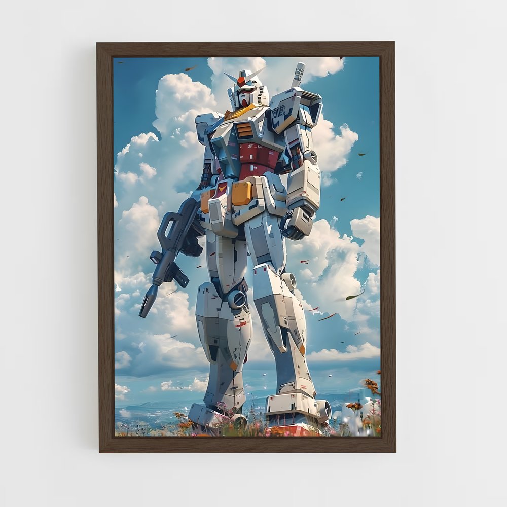 ap-gundam-3 cadre Bois foncé