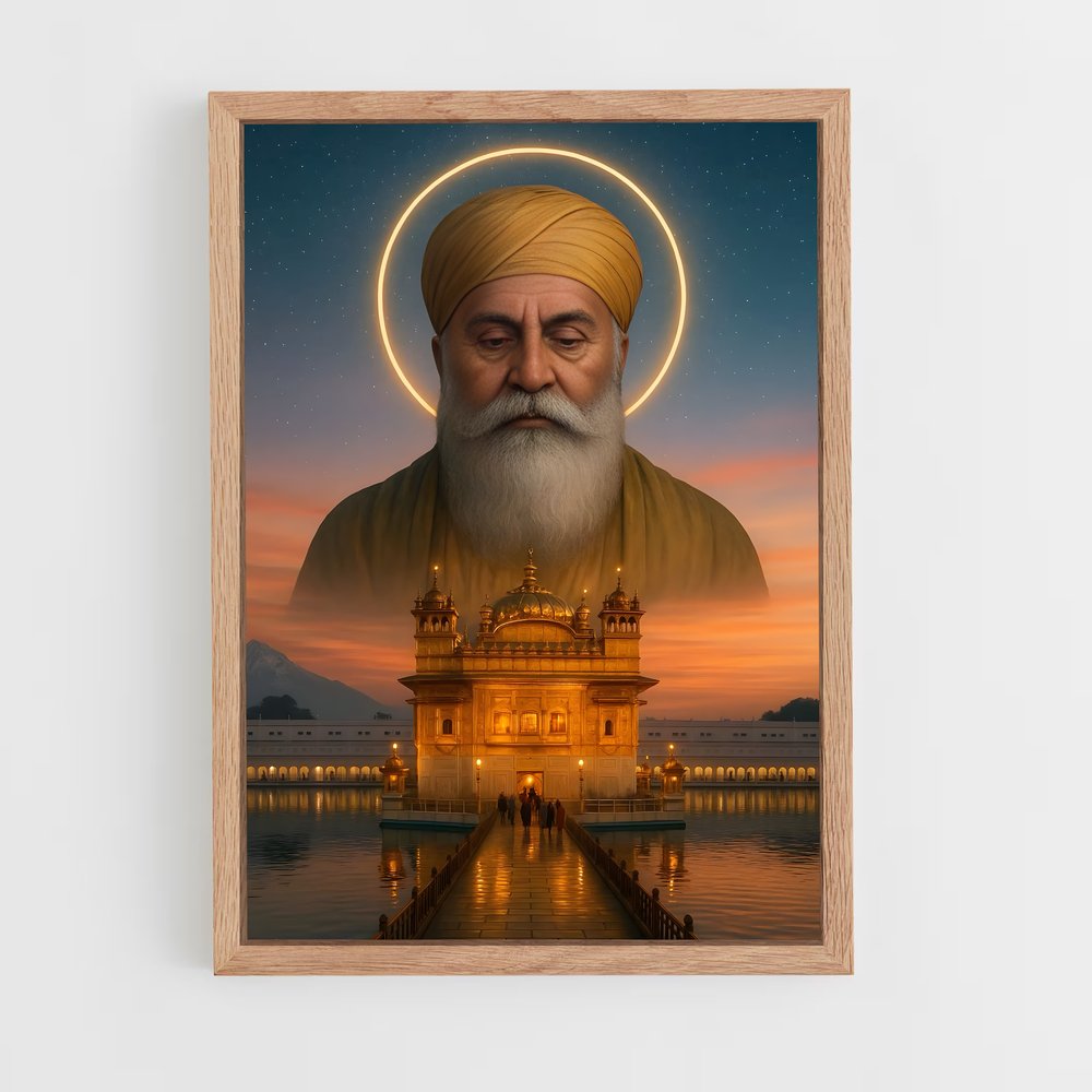 ap-guru nanak-1 cadre Bois clair