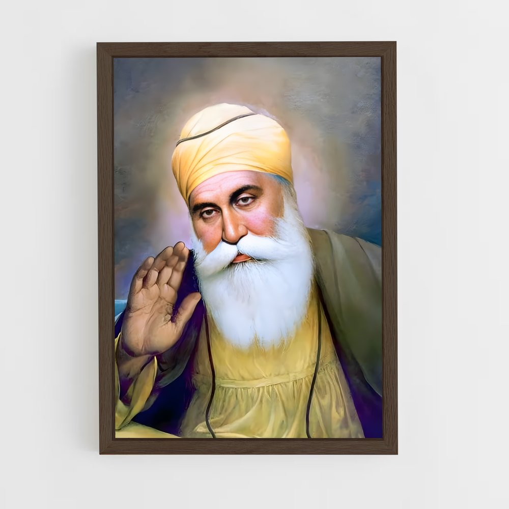 ap-guru nanak-2 cadre Bois foncé