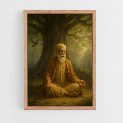 ap-guru nanak-3 cadre Bois clair