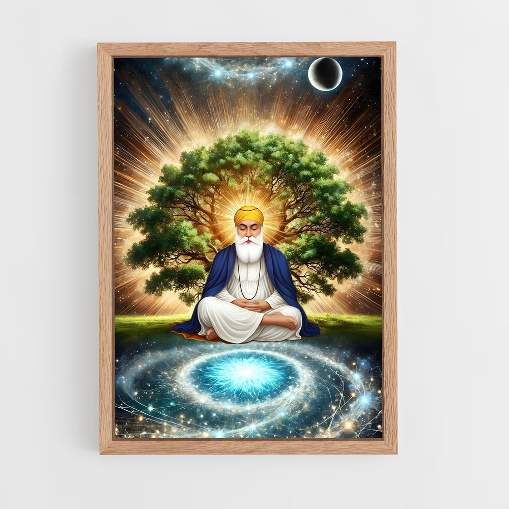 ap-guru nanak-4 cadre Bois clair