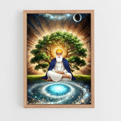 ap-guru nanak-4 cadre Bois clair