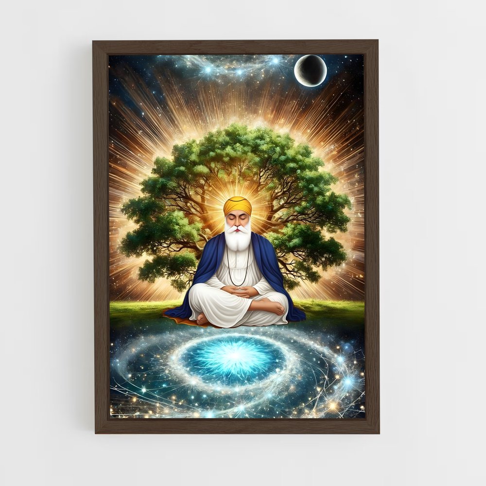 ap-guru nanak-4 cadre Bois foncé