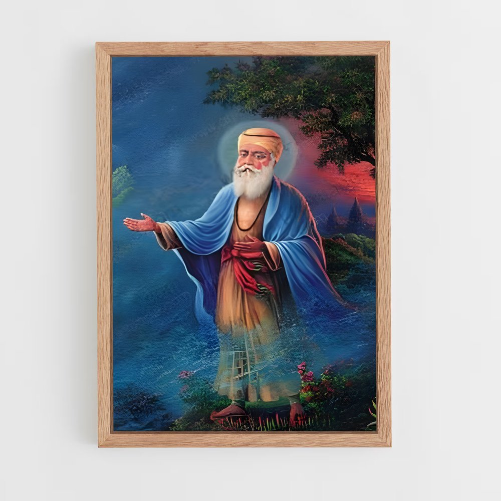 ap-guru nanak-5 cadre Bois clair