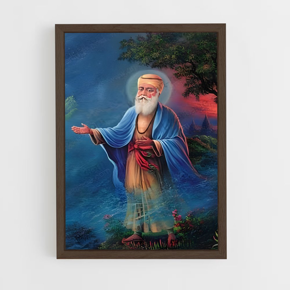 ap-guru nanak-5 cadre Bois foncé