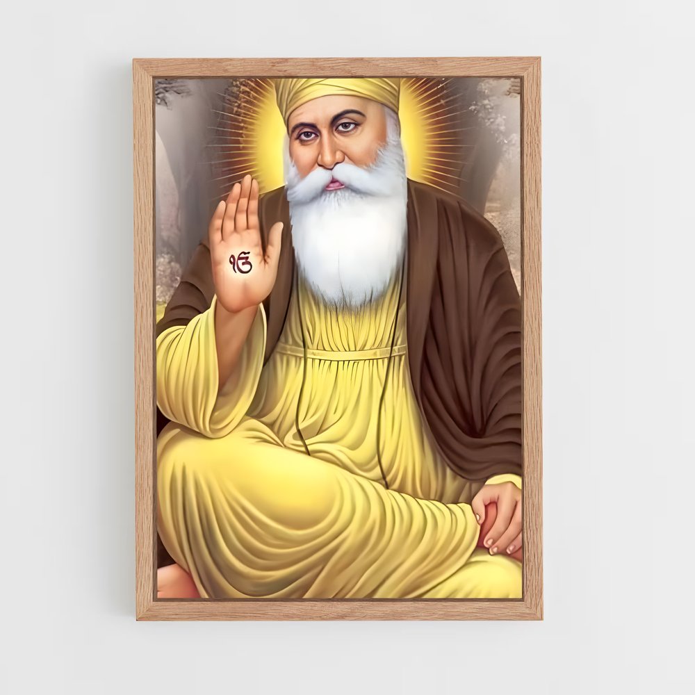 ap-guru nanak-6 cadre Bois clair