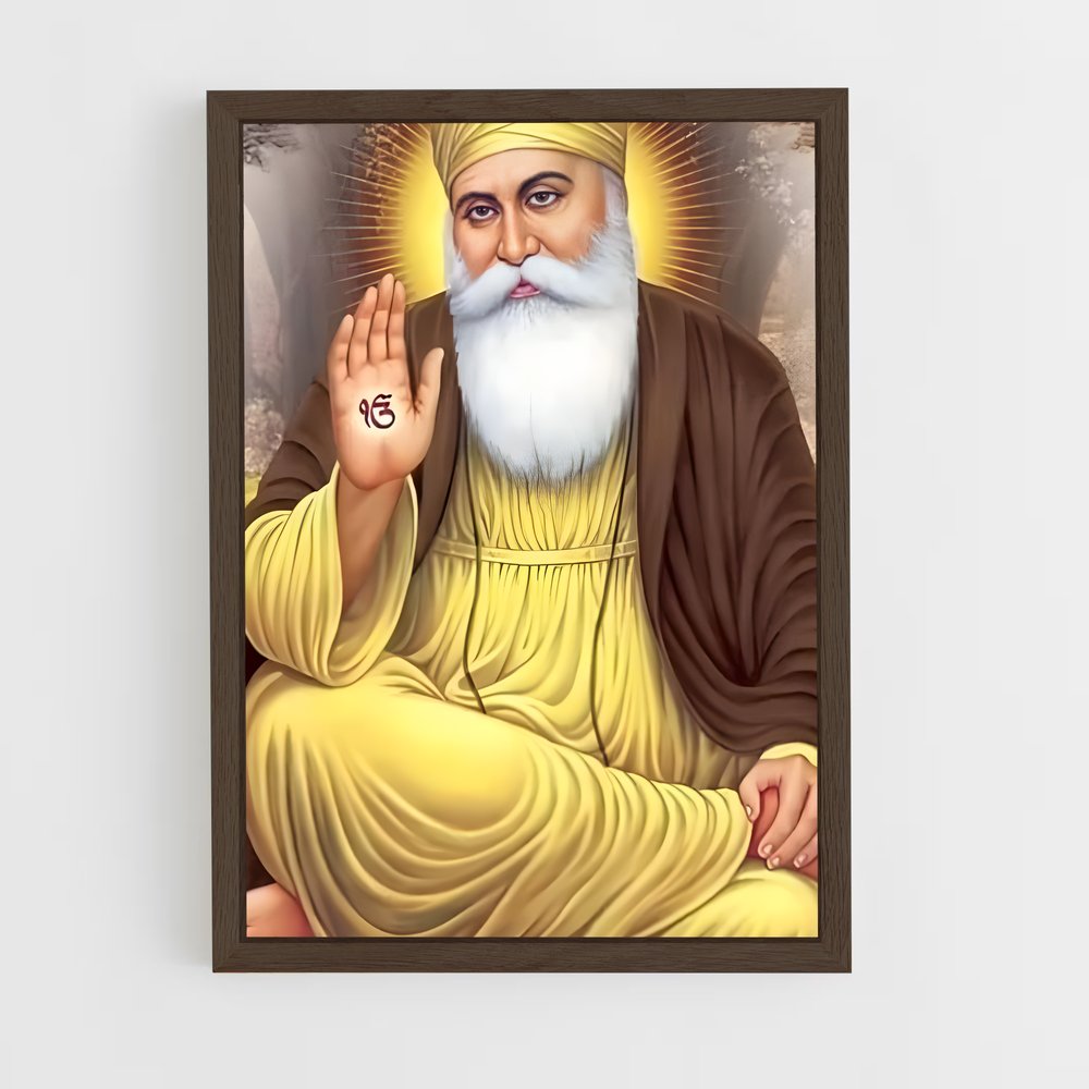 ap-guru nanak-6 cadre Bois foncé