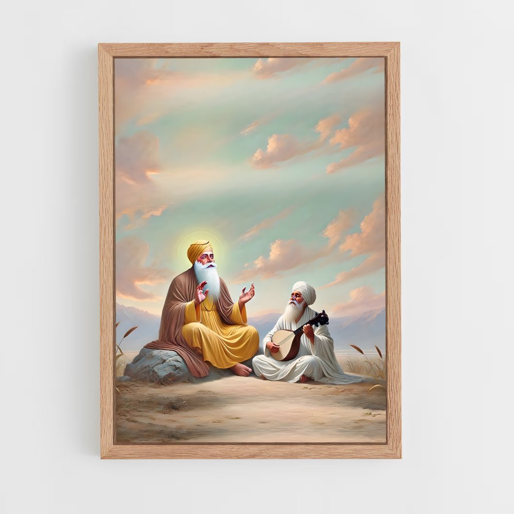 ap-guru nanak-7 cadre Bois clair