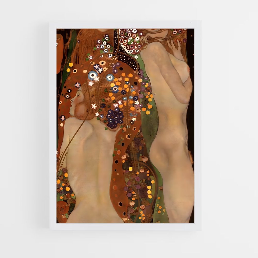 ap-gustav klimt-8 cadre Blanc
