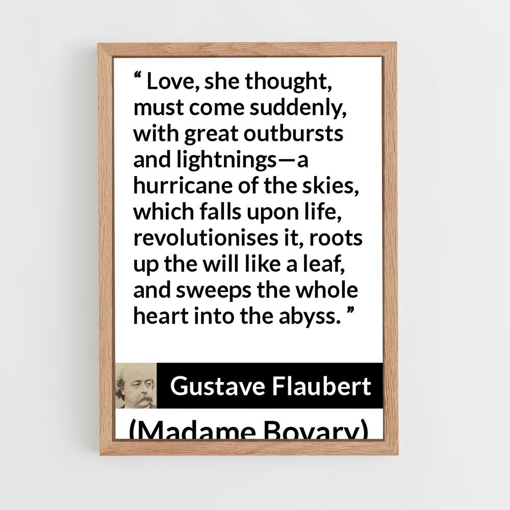 ap-gustave flaubert-2 cadre Bois clair