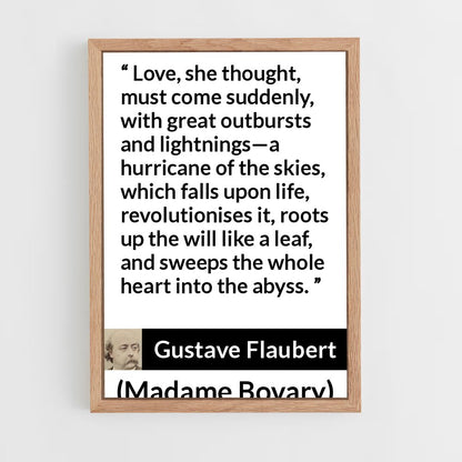ap-gustave flaubert-2 cadre Bois clair
