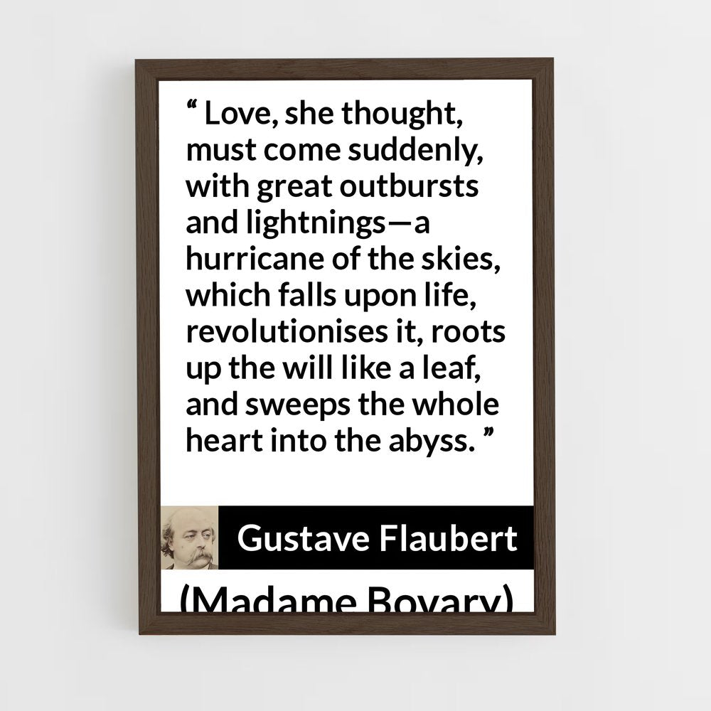 ap-gustave flaubert-2 cadre Bois foncé