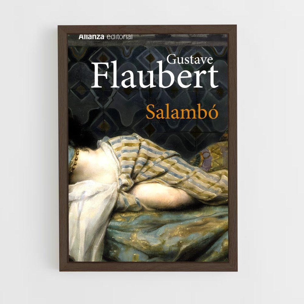 ap-gustave flaubert-4 cadre Bois foncé