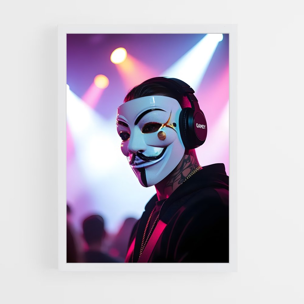 ap-guy fawkes mask-2 cadre Blanc