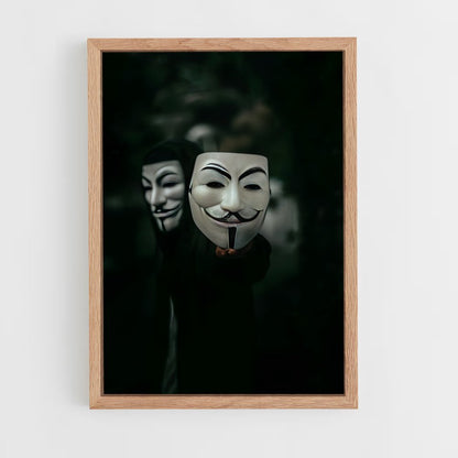 ap-guy fawkes mask-4 cadre Bois clair