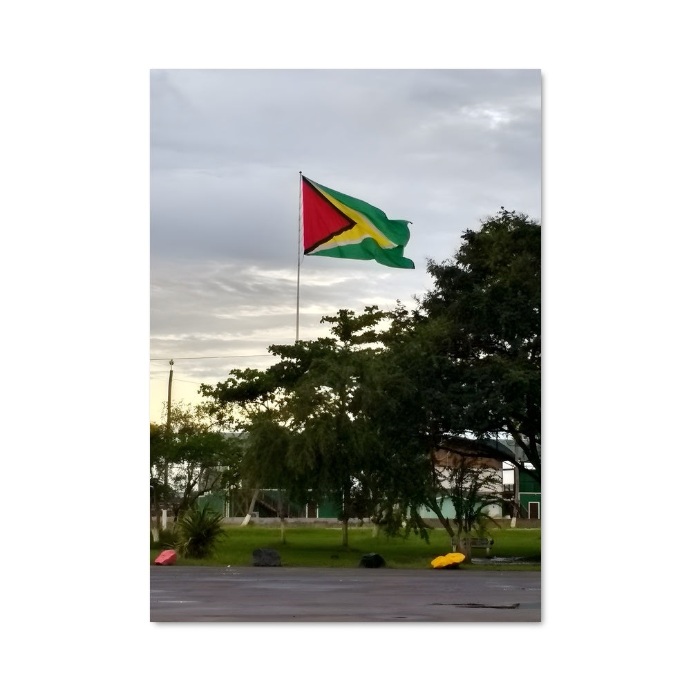 Poster Drapeau Guyanais