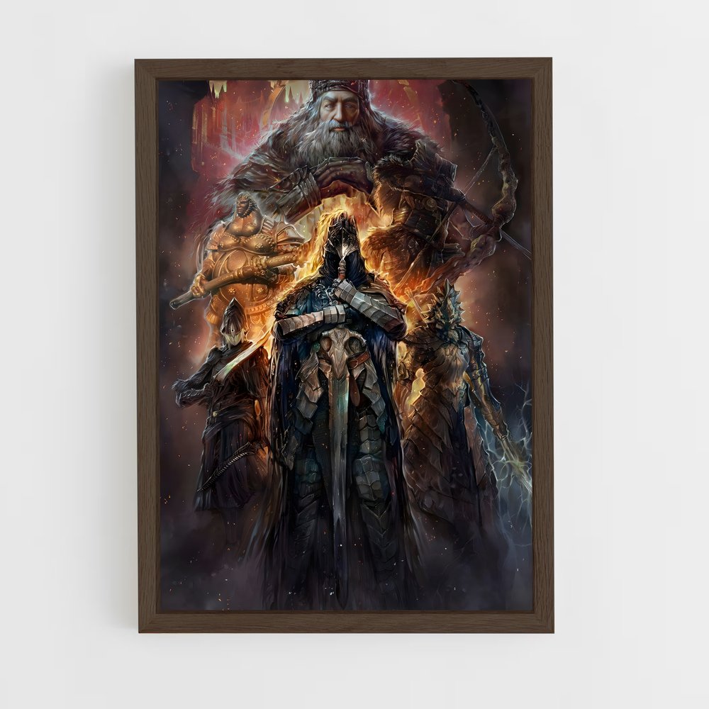 ap-gwyn dark souls-4 cadre Bois foncé