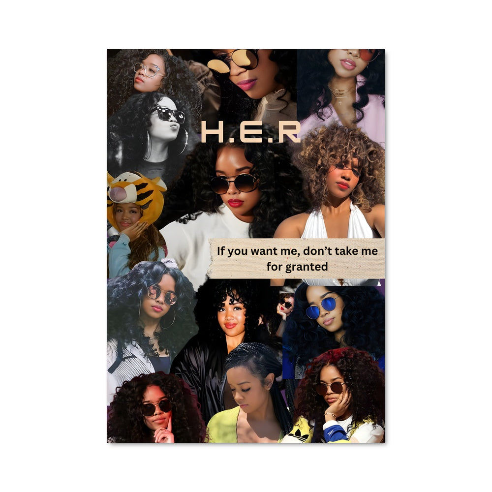 Poster Femme d'Expressions