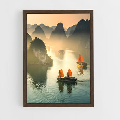 ap-ha long bay-1 cadre Bois foncé