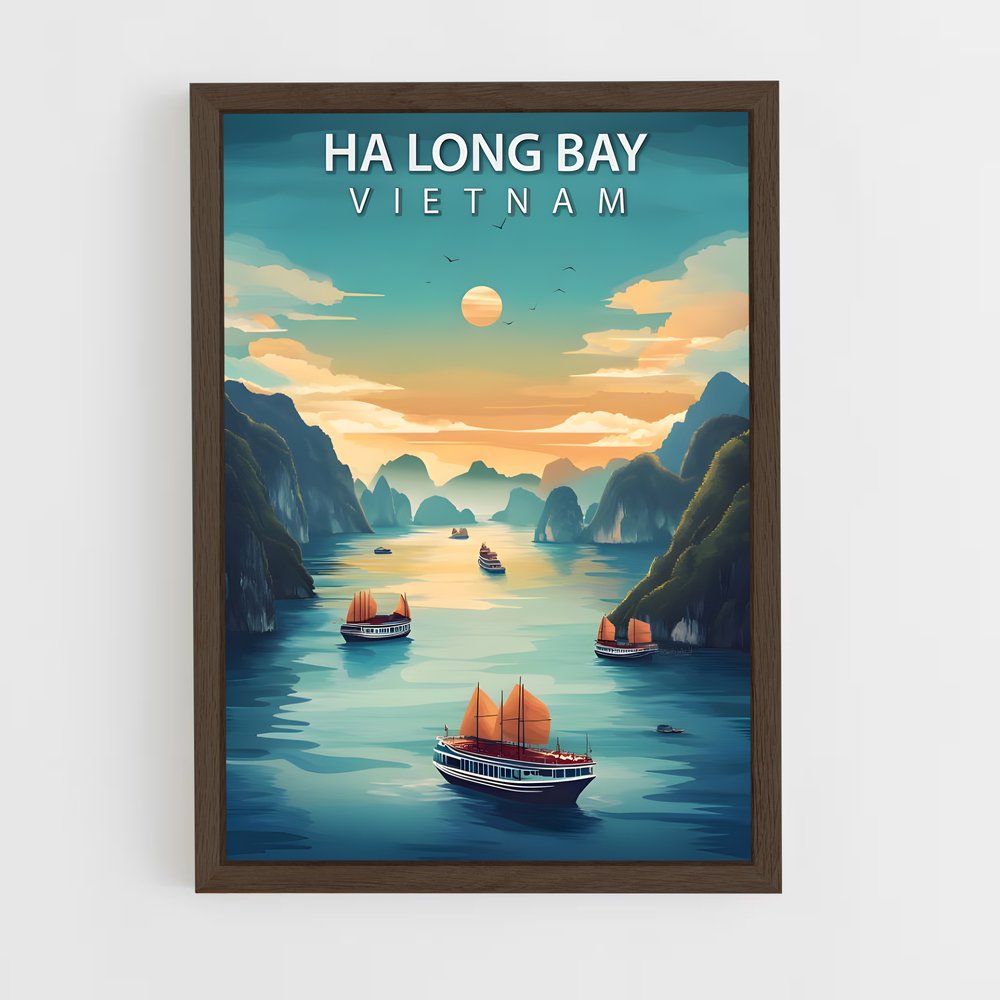 ap-ha long bay-6 cadre Bois foncé