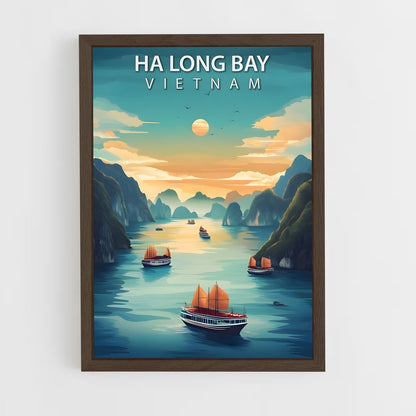 ap-ha long bay-6 cadre Bois foncé