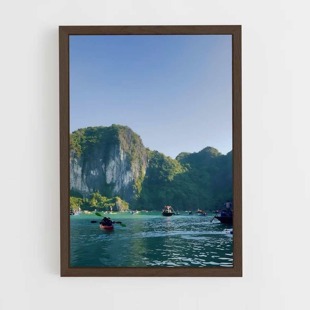 ap-ha long bay-7 cadre Bois foncé