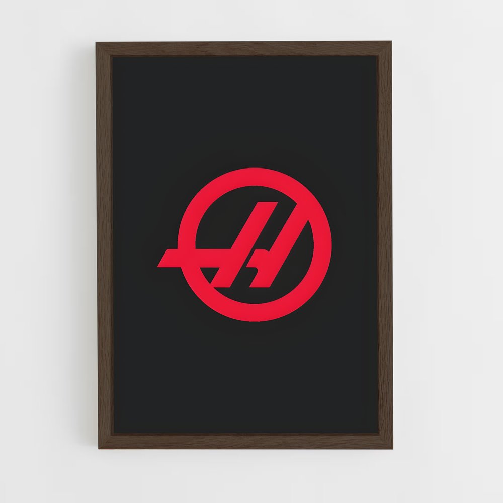 ap-haas f1 team-5 cadre Bois foncé