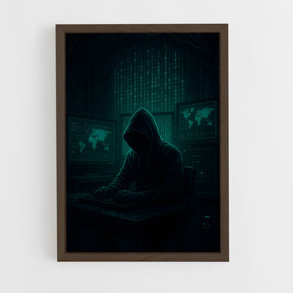 ap-hacker culture-10 cadre Bois foncé