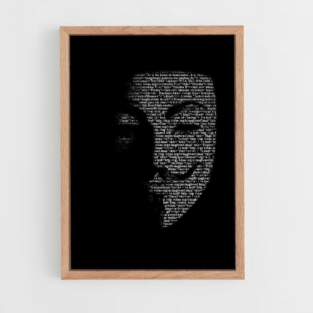 ap-hacker culture-3 cadre Bois clair
