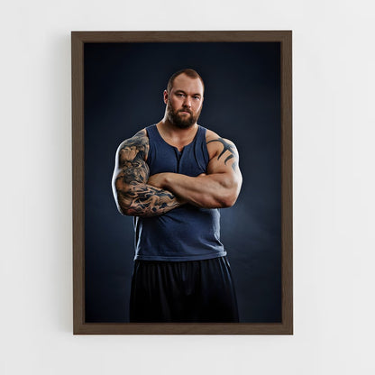 ap-hafthor bjornsson-1 cadre Bois foncé