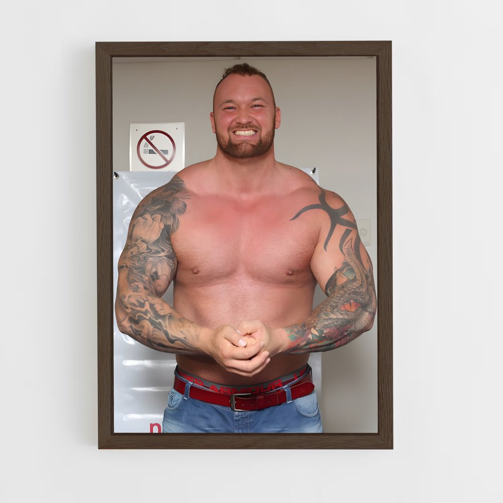 ap-hafthor bjornsson-4 cadre Bois foncé