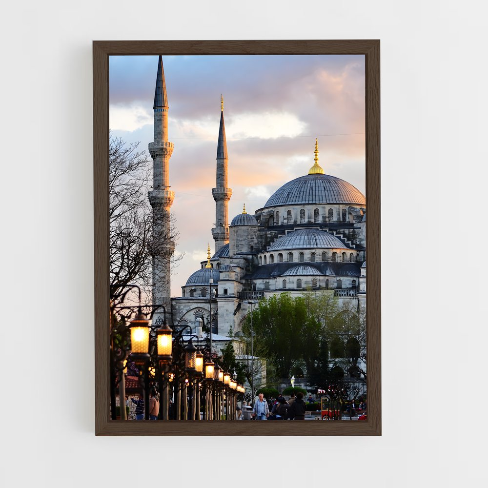 ap-hagia sophia-4 cadre Bois foncé