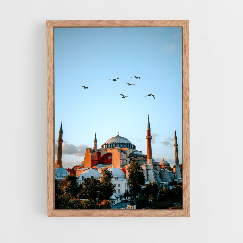 ap-hagia sophia-5 cadre Bois clair