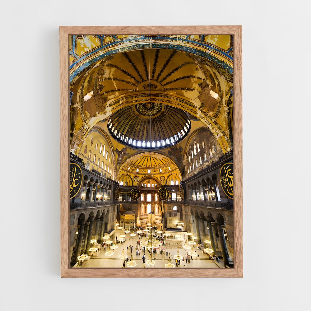 ap-hagia sophia-7 cadre Bois clair