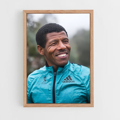 ap-haile gebrselassie-2 cadre Bois clair