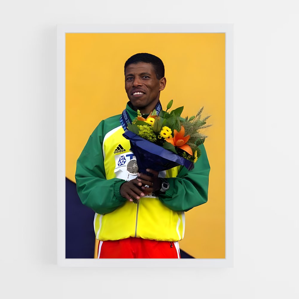 ap-haile gebrselassie-4 cadre Blanc