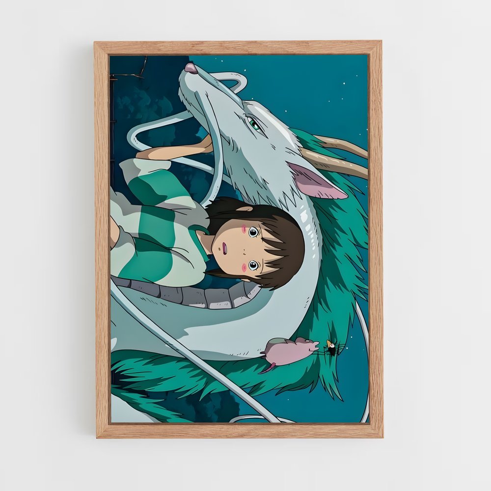 ap-haku spirited away-6 cadre Bois clair