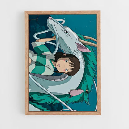 ap-haku spirited away-6 cadre Bois clair