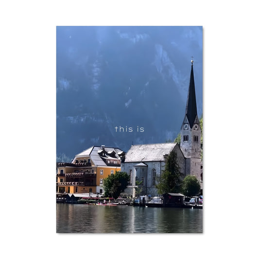 Poster Reflet de Hallstatt