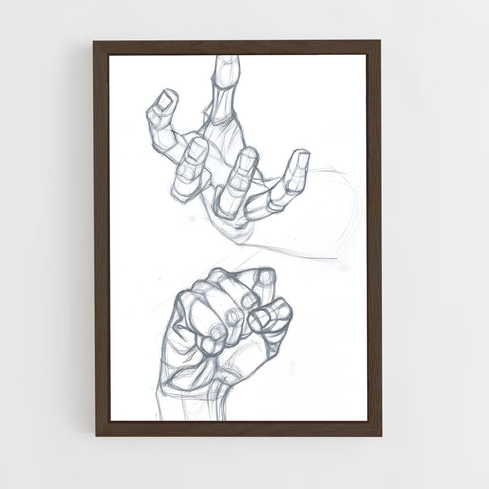 ap-hand-1 cadre Bois foncé