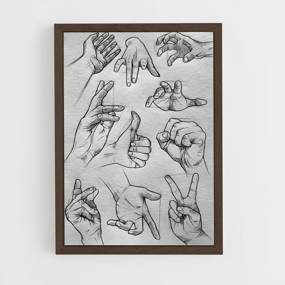 ap-hand-5 cadre Bois foncé