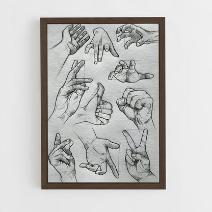 ap-hand-5 cadre Bois foncé