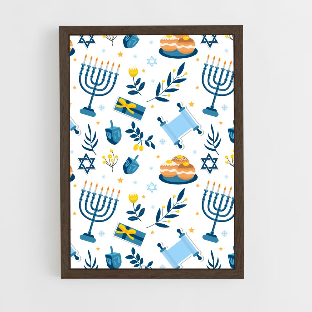 ap-hanukkah-2 cadre Bois foncé