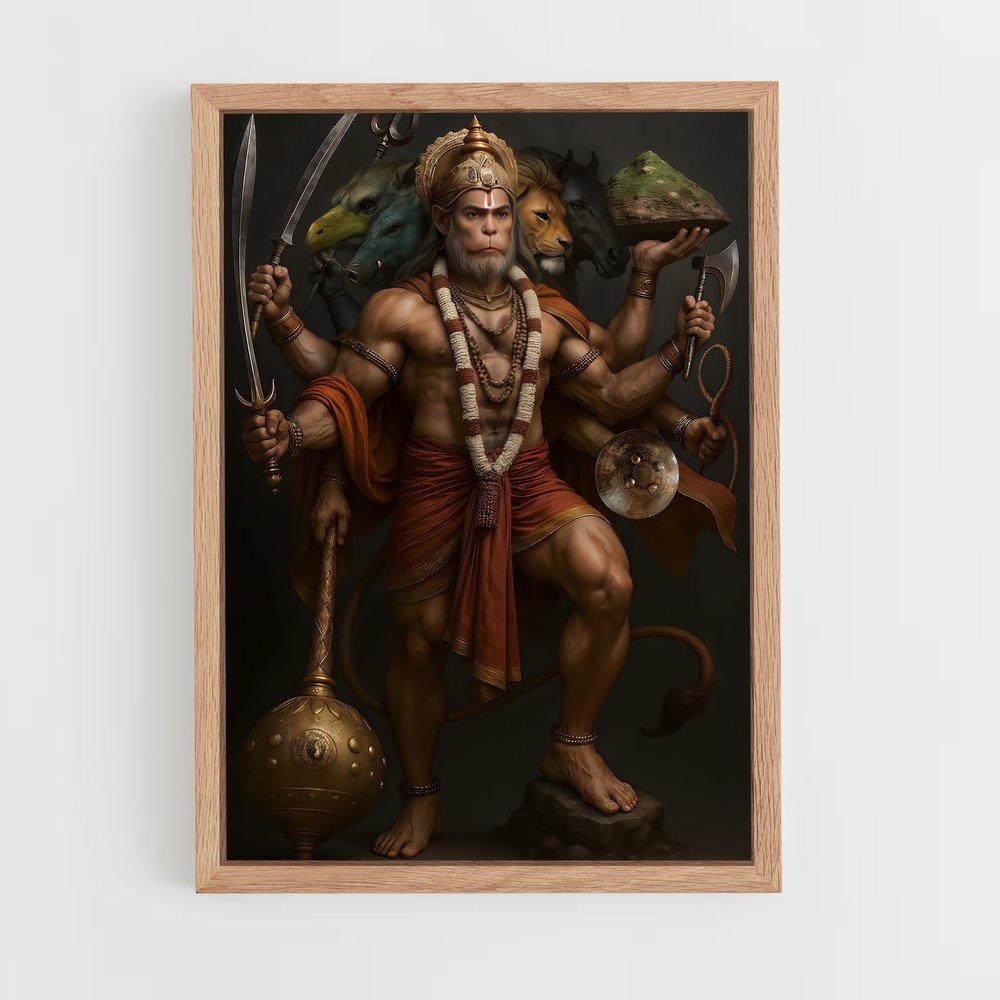 ap-hanuman-4 cadre Bois clair