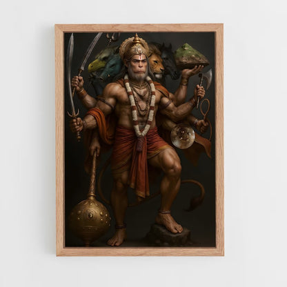 ap-hanuman-4 cadre Bois clair